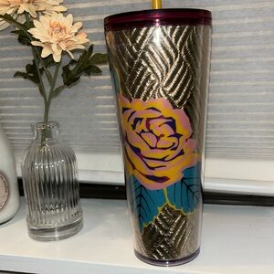 Starbucks rose quilted tumbler New